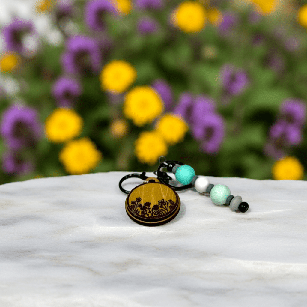 Wildflowers Keychain - Rustic Aura