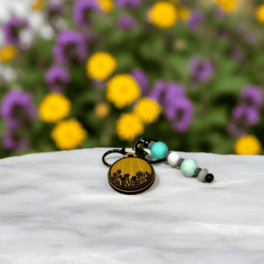 Wildflowers Keychain - Rustic Aura