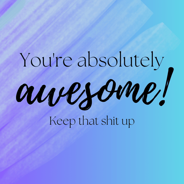 Gift Card 'You're awesome' - Rustic Aura